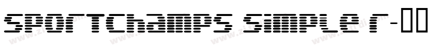 sportchamps simple r字体转换